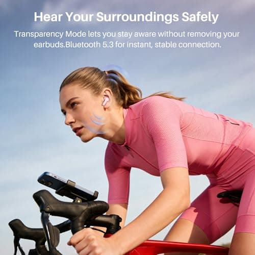 TOZO Hybrid Active Noise Cancelling Wireless Earbuds with 6 Mics AI Clear Call Ear Buds 68H Playtime with LED Display 32 Preset EQs via APP Bluetooth 5.3 IPX8 Waterproof in Ear Headphones 8