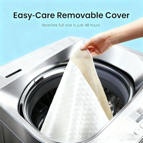 Marsail Queen Size Memory Foam Mattress Topper, 3 Inch Cooling Gel Infused with Soft Cover, CertiPUR-US and Oeko-TEX Certified, Sofa, RV, Camping 6