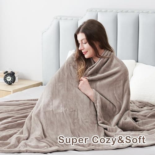 Eydna Electric Heated Blanket Full Size 72"x84", 6 Heating Levels & 10 Hours Auto Off Large Oversized, Machine Washable, Camel 6
