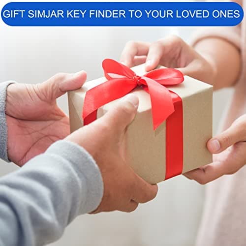 Key Finder with Thinner Receivers & Advanced Fabric Remote, SIMJAR 80dB+ RF Item Locator with 131ft Working Range, 1 RF Transmitter & 4 Receivers 6