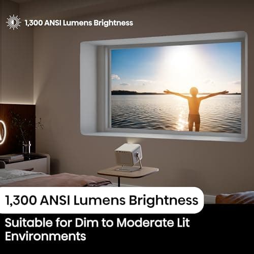 Hisense M2 Pro, Triple Laser Smart Portable Lifestyle Projector, 4K UHD, 65” – 200”, 1,300 Lumens, Dolby Vision,Optical Zoom, Intelligent Screen Adjustments, Vidaa OS, Netflix Included (2025 Model) 8