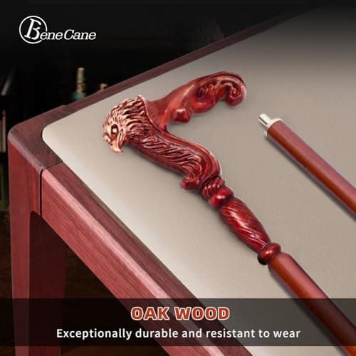 BeneCane Handmade Wooden Walking Cane for Men and Women, Detachable Eagle Handle Walking Stick, Fashionable Unisex Cane with Ergonomic and Comfort Grip Handle 6