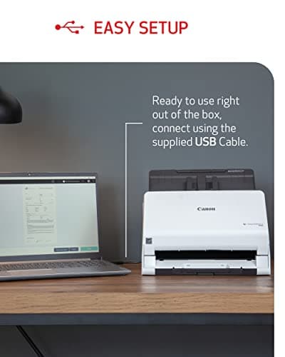 Canon imageFORMULA R30 - Office Document Scanner, Auto Document Feeder, Duplex Scanning, Plug-and-Scan Capability, No Software Installation Required 5