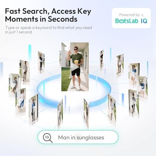 BOTSLAB 2K Doorbell Camera Wireless with Head-to-Toe View, No Monthly Fee, Video Doorbell with 2-Way Audio, Human Detection, 5200mAh Battery, 2.4Ghz WiFi 7