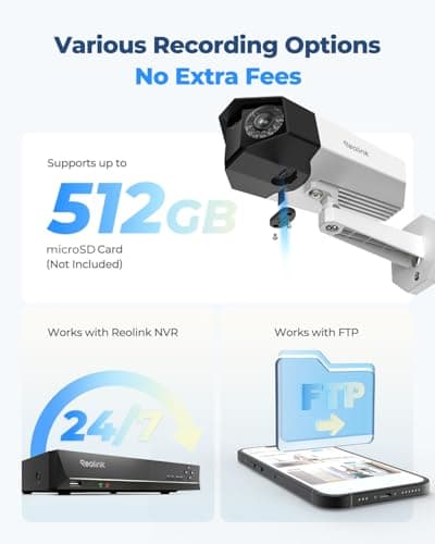 REOLINK 4K PoE Security Camera System, Home Outdoor IP Camera in 180 Degree Viewing Angle, Human/Vehicle/Pet Detection, Color Night Vision, Two Way Talk, Up to 512GB microSD Card, Duo 2 PoE 5