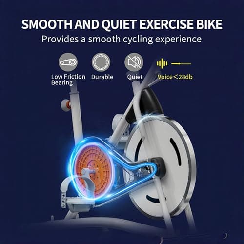 Exercise Bike Stationary Bikes for Home, Adjustable Magnetic Resistance & Comfortable Seat Workout Bike, Quiet Indoor Cycling Bike with Digital Monitor, Phone Holder, 300LB Capacity of Cardio Workout 6