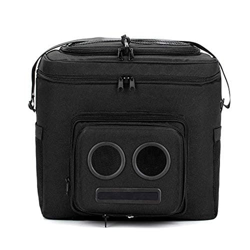 The #1 Cooler with Speakers on Amazon. 20-Watt Bluetooth Speakers for Parties/Festivals/Boat/Beach. Rechargeable, Works with iPhone & Android (Black)