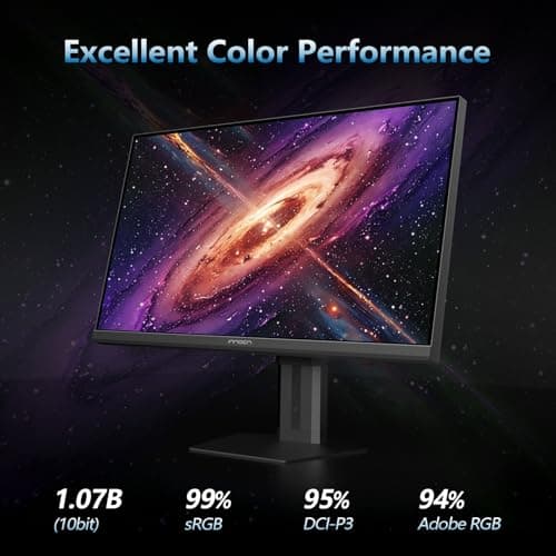 INNOCN 27" Gaming Monitor 2K QHD 2560 x 1440P 240Hz 320Hz 1ms IPS PC Computer Display, HDMI 2.1, DP 1.4, HDR 400, Eyes Care, Height/Pivot Adjustable, VESA Mountable, 27G2T 4