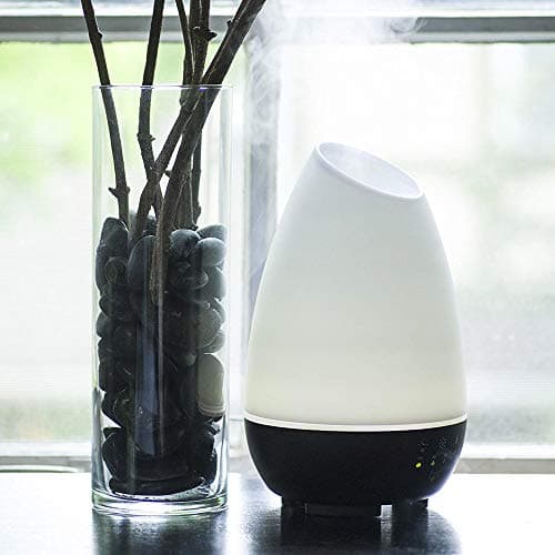 HealthSmart 500ML Essential Oil Diffuser for Large Rooms, Cool Mist Humidifier and Aromatherapy Diffuser, Adjustable Timer, Mist Mode and 7 LED Light Colors, White (Pack of 1) 9