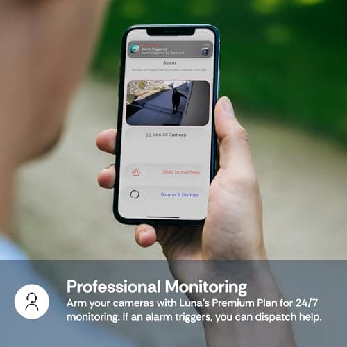 Luna 3MP 2K Window Camera, 2.4GHz WiFi6 Indoor Cameras for Home Security Outdoor, Smart AI Descriptive Motion Alert, Color Night Vision, Stick-On Glass-Mount Wired, Easy & Quick Install 7