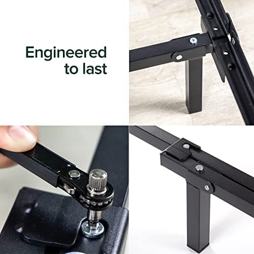 Zinus Michelle Compack 9-Leg Support Bed Frame, for Box Spring and Mattress Set, Queen, Black (AZ-SBF-07Q) 10