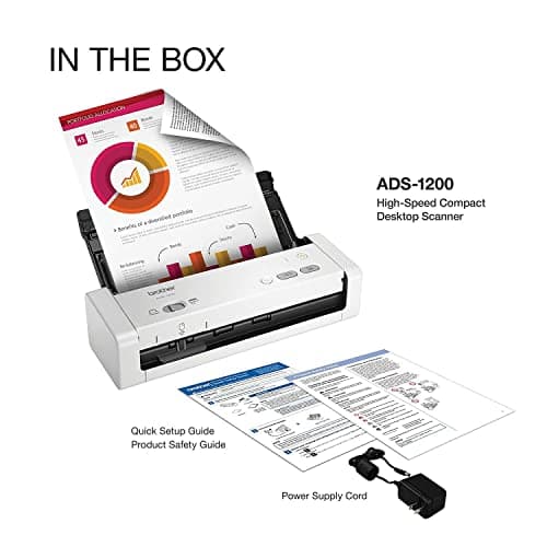 Brother Easy-to-Use Compact Desktop Scanner, ADS-1200, Fast Scan Speeds, Ideal for Home, Home Office or On-The-Go Professionals 9