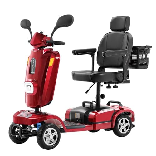 Ecomobi 16-32 Miles Long Range Heavy Duty Mobility Scooter for Adults & Seniors, 500/1000W & 400/500LBS Capacity Power Electric Wheelchair w/Off-Road Absorber,10/13" Tires, Windbreak Plate Design