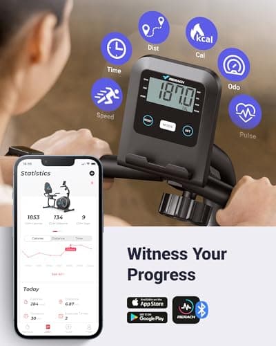 MERACH Recumbent Exercise Bikes for Home with Smart Bluetooth Equipment Exercise Bikes App,LCD,Heart Rate Handle Stationary Bikes for Home, Magnetic Recumbent Exercise Bike for Seniors Gym S08/S23 6