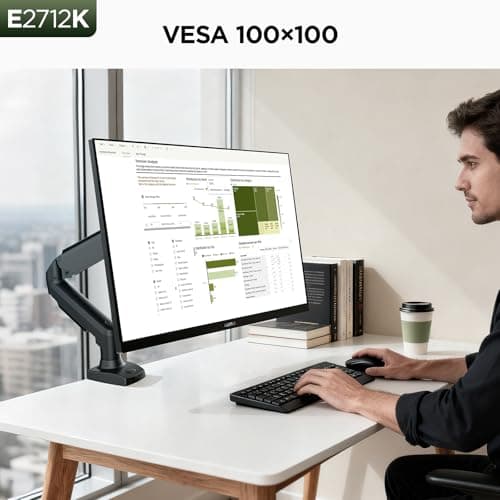 KOORUI 27 Inch Gaming Office Monitor 144Hz VA Display 4000:1 Contrast Ratio, FreeSync FHD 1080P, Eye Care TÜV Rheinland Certified, Slim Bezels, HDMI VGA Ports, Ergonomic Tilt, VESA Mount, Black 6