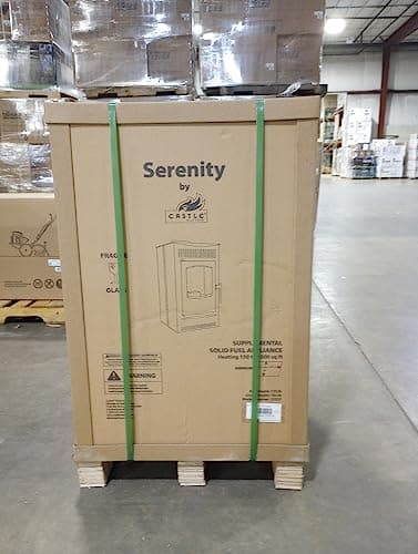 Castle 41278 Serenity Pellet Stove, 1,500 square ft. Heating Capability, Smart Controller Features Manual, Weekly, Thermostat and Eco Operating Modes, 40lb Hopper Capacity, Easy Clean Design, Black 10