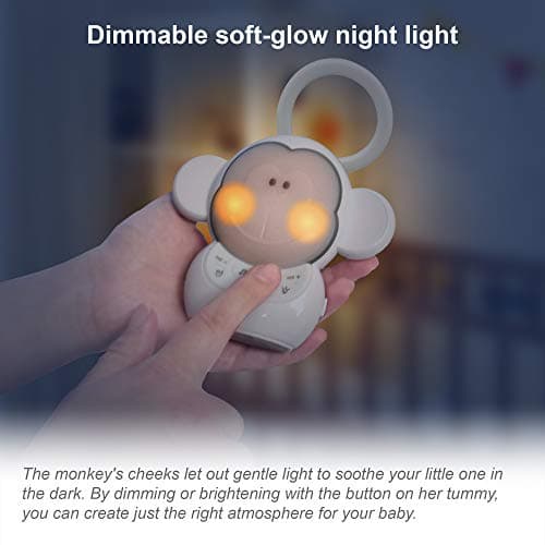 VTech Communications BC8211 Myla The Monkey Baby Sleep Soother with a White Noise Sound Machine Featuring 5 Soft Ambient Sounds, 5 Calming Melodies & Soft-Glow Night Light, 1 Count (Pack of 1) 5