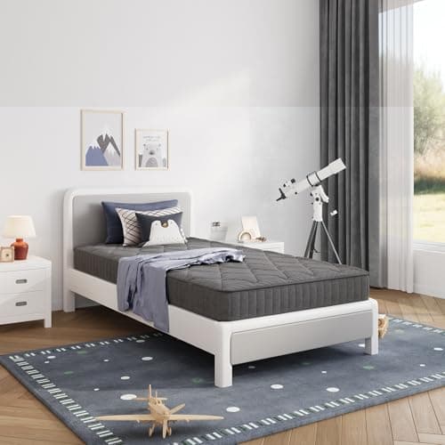 Avenco Twin Mattress, 6 Inch Twin Size Mattress in a Box for Kids, Medium Firm Hybrid Mattresses with Bonnell Spring and Gel Memory Foam for Cool Night Sleep & Pressure Relief, CertiPUR-US Certified 8