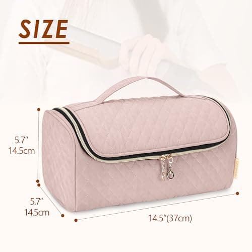 Yarwo Travel Bag Compatible with Dyson Airstrait/Corrale Hair Straightener and Attachments, Portable Flat Curling Iron Storage Case for Hot Hair Tools and Accessories, Dusty Rose (Patent Pending) 5