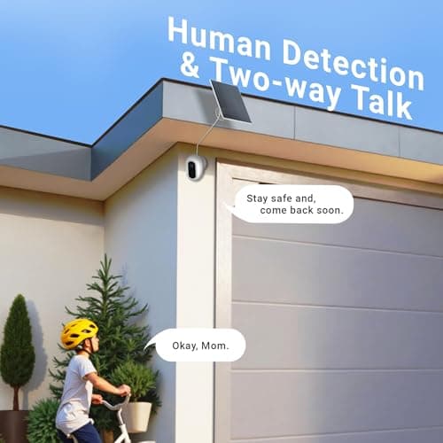 Laview 2K Solar Security Cameras Wireless Outdoor, Rechargeable Battery Wifi Cameras for Home Security with Spotlight Color Night Vision,Siren Alarm,AI Human Detection,IP65,2-Way Talk,Cloud/SD Storage 5