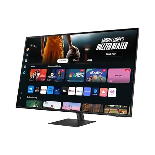 SAMSUNG 43-Inch M7 (M70D) Series 4K UHD Smart Monitor, Speakers, HDR10, USB-C, Multiple Ports, Gaming Hub, SolarCell Remote, Vision Accessibility Tools, LS43DM702UNXGO, Black 12