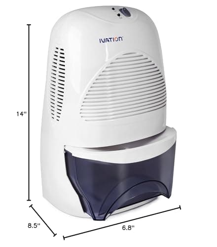 Ivation IVADM35 Powerful Mid-Size Thermo-Electric Dehumidifier - Quietly Gathers Up to 20 Ounces of Water Per Day - for Bath Room, Basement, Attic, Boats, Rv Ect - for Spaces Up to 2,200 Cubic Feet 7