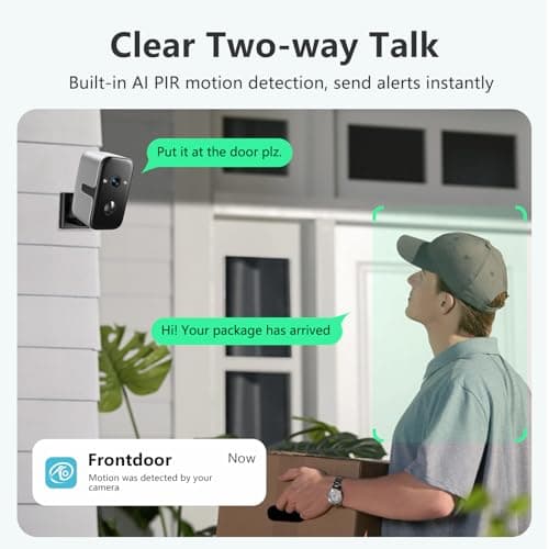 Aismeil Security Cameras Wireless Outdoor,5G WiFi Magnetic Pet/Baby Camera,2K Pan Rotating 180° Siren Indoor Home Cameras Battery Powered with Color Night Vision,AI Detection, 2-Way Talk, IP65 (1) 7