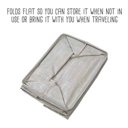 Honey-Can-Do Set of 2 Collapsible Fabric Laundry Basket Hampers With Handles HMP-09863 Grey 4