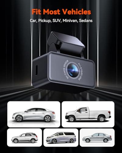 Vantrue E360, E2 2.7K Adjustable Rear Camera with 20ft Cable, WDR, Super Night Vision, Fit for Most Cars SUV, Pickup, Truck, Jeeps Minivan and Sedans 7