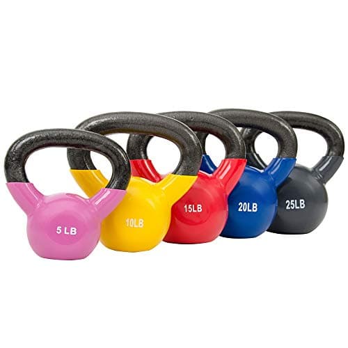 Sunny Health & Fitness Sunny Vinyl Coated Kettlebell (5-Pound) 7