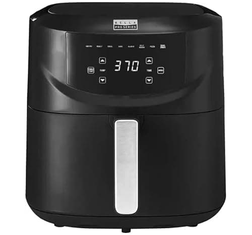 Bella PRO - 8-qt. Touchscreen Air Fryer with Divided Basket - Matte Black