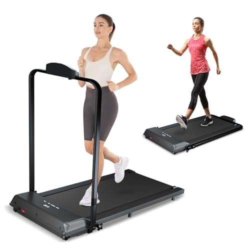 HOWHAI Treadmill, Walking Pad, Treadmills for Home Foldable with Handle Bar, 6.2 MPH Running Treadmill with Remote Control and LED Display, Running Machine for Home Office Use (300lbs Capacity)