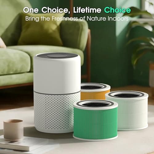 Core 300 Replacement Filter for LEVOIT Core 300S and Core 300-P Air Purifier, 3-in-1 H13 True HEPA Filter Replacement, Compared to Part # Core 300-RF, 2 Pack, White, By Improvedhand 13