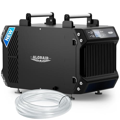 ALORAIR Crawlspace Dehumidifiers, 145 Pint Commercial Dehumidifier for Basements with Drain Hose, 1,800 Sq.Ft Auto Defrost Compact Portable Industry Crawl Spaces Dehumidifier