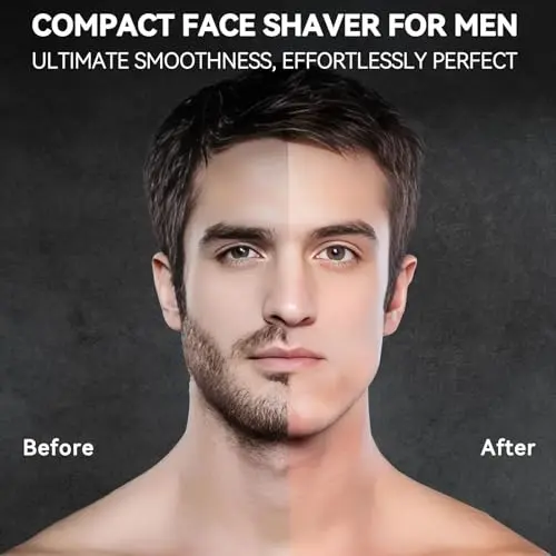 VIKICON® Electric Foil Shavers for Men, Compact Travel Face Shaver, Mini Razor for Shaving Face, Portable On-The-Go Shaver w/Dual Floating Blades, Close Shave Stubble Trimmer USB-C, Gifts for Dad Him 7