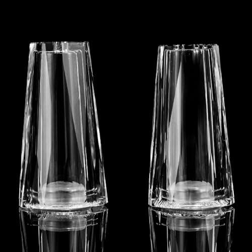Maxistal Salt and Pepper Shaker Set Spice Dispenser Refillable Design Cut Crystal Seasoning Shaker Kitchen Decor for Cooking Table,RV,Dinner Party,Camping BBQ (T-03) 8