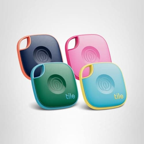 Life360 Tile - Bluetooth Tracker, Keys Finder and Item Locator for Keys, Bags and More. Phone Finder. Both iOS and Android Compatible. 4-Pack (Colors) 9
