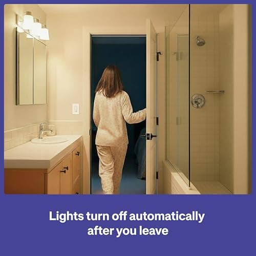 Lutron Maestro Motion Sensor Dimmer Switch for Bathroom, Garage, Laundry Room, and Closet, Occupancy and Vacancy Sensor, Single-Pole/Multi-Location, No Neutral Required, MSCL-OP153M-WH, White 6