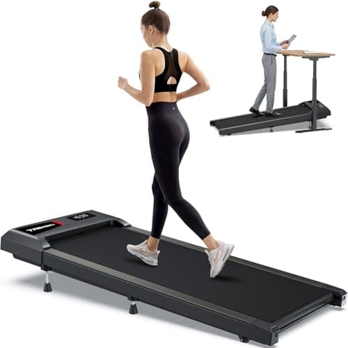 WELLFIT Walking Pad Treadmill with 10% Incline for Home,Office,Apartment,265LB Capacity,2.5HP Low Noise Under Desk Treadmills Workout Equipment for Home Gym