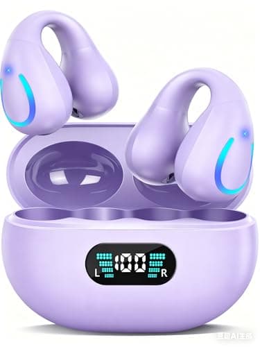 NUPLEA Wireless Earbuds, Bluetooth 5.4 Ear Buds AI Translation Real Time 144 Languages Clip On Earbuds