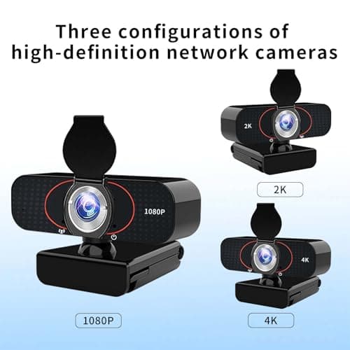 Lusinx 2K Webcam for Computer/Laptop/Desktop/PC, Camera with Microphone, USB Plug&Play, Auto Low Light Correction, Privacy Cover, Tripod, Wide Angle for Meeting/Online Video/Zoom 7