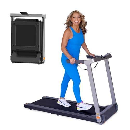 WalkingPad Denise Austin Folding Portable Treadmill Exercise Equipment, Gray