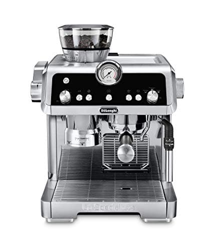 De'Longhi La Specialista Espresso Machine with Sensor Grinder, Dual Heating System, Advanced Latte System & Hot Water Spout for Americano Coffee or Tea, Stainless Steel, EC9335M, 1.3 liters