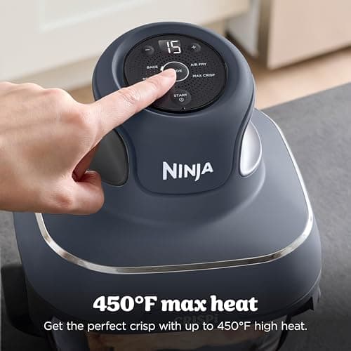 Ninja Crispi 4-in-1 Glass Air Fryer | 450°F | Non-Toxic | 4QT & 6-Cup Glass Containers w/Lids | Microwave, Freezer, Dishwasher Safe | Max Crisp, Air Fry, Bake, Recrisp | Cyberspace Gray, FN101GY 14
