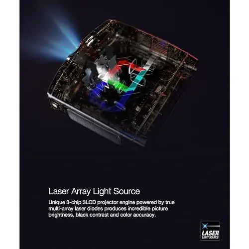 Epson Home Cinema LS11000 4K PRO-UHD Laser Projector, HDR, HDR10+, 2,500 Lumens Color & White Brightness, HDMI 2.1, Motorized Lens, Lens Shift, Focus, Zoom, 3840 x 2160, 120 Hz, Home Theater (Renewed) 5