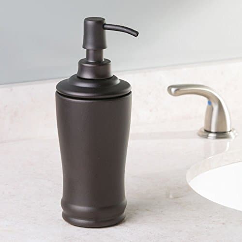 iDesign Metal Tall Liquid Soap Dispenser Pump, The Olivia Collection – 8 Oz., Bronze 3