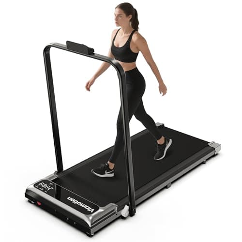 Viamotion Walking Pad with Handle Bar, Treadmills for Home and Office,2.5HP Under Desk Treadmills with Rermote Control &LED Display,265 lbs