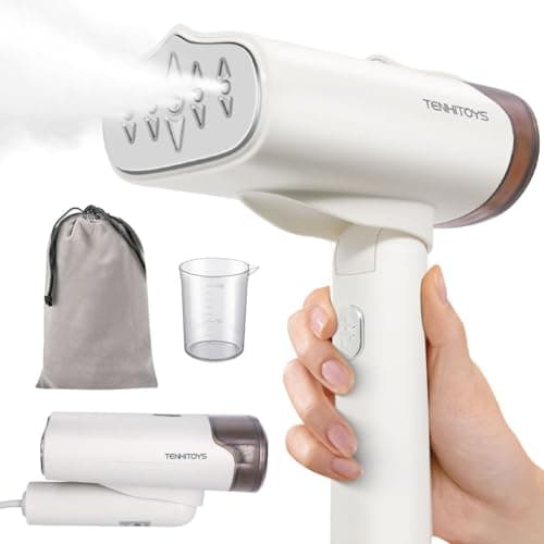 1000w Travel Garment Steamer for Clothes: Foldable Portable Handheld Clothing Mini Steamers Travel Size Hand held Electric Small steam Iron Travel Dorm Essentials