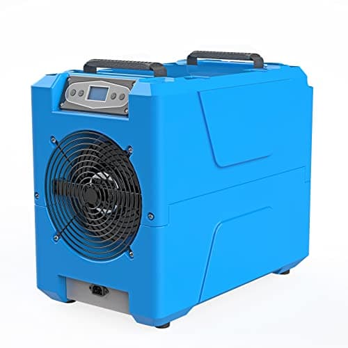 MOUNTO Commercial Dehumidifier, 150 Pint High-Capacity, Includes Pump Drain Hose for Water Damage Restoration, Ideal for Basements, Warehouses & Job Sites