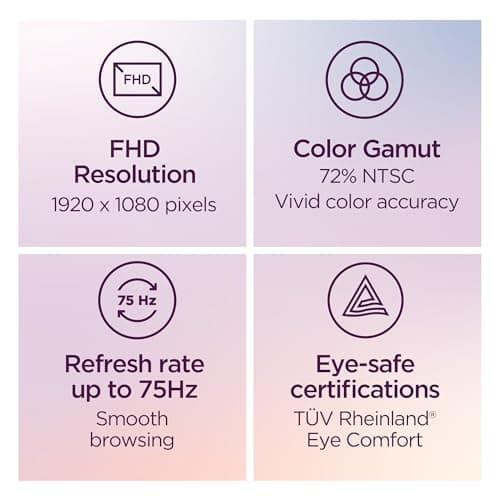 Lenovo D27-40 - All-in-One Monitor - 27" FHD Display - 75Hz Refresh Rate - Natural Low Blue Light - AMD FreeSync™ - 0.4ms MPRT - Raven Black - Tilt Stand 2